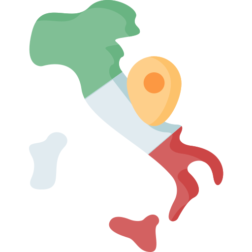 map of Italy