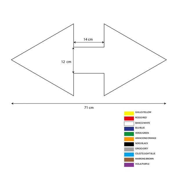 10 Frecce Adesive Pavimento Gialle 21x21 Cm - Antiscivolo - Foto 8