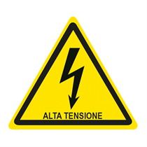 CARTELLO PERICOLO ALTA TENSIONE