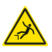 CARTELLO PERICOLO DI CADUTA DALL'ALTO