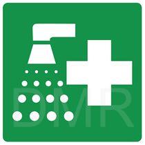 EMERGENCY SIGN SAFETY SHOWER AND EYEWASH