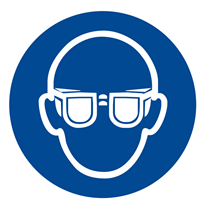 MANDATORY SIGN WEAR SAFETY GOGGLES