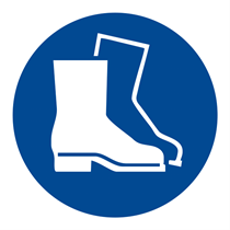 WEAR PROTECTIVE FOOTWEAR SIGN