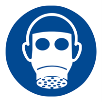 MANDATORY SIGN OF GAS MASK