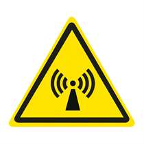 WARNING SIGN OF HIGH FREQUENCY FIELD 