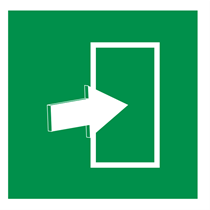 EMERGENCY SIGN EMERGERCY ENTRY