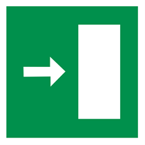 EMERGENCY SIGN EMERGENCY EXIT-RIGHT