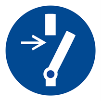 MANDATORY SIGN OF ONE DIRECTION CROSSING