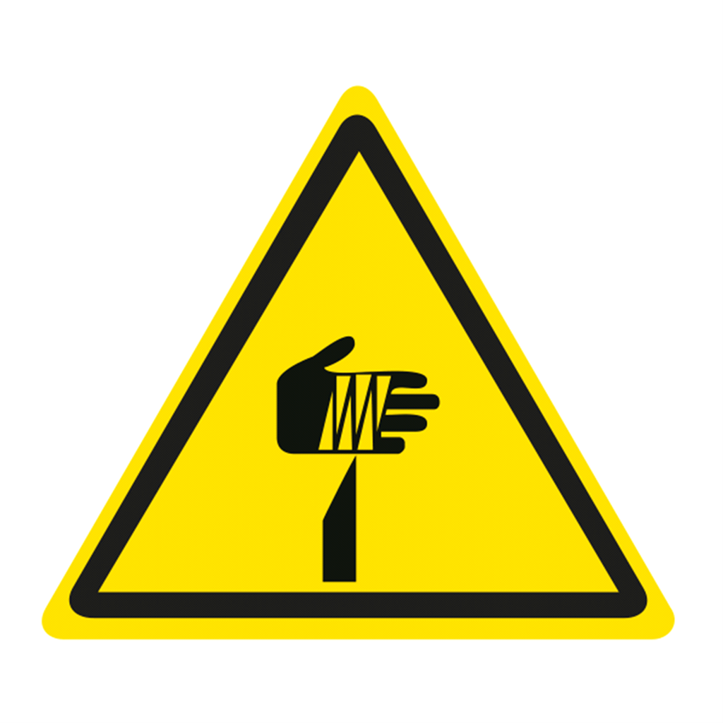  WARNING  SIGN  OF CUTTING HAZARD 