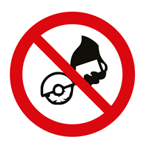PROHIBITION SIGN : DO NOT USE DISKS WITH MANUAL TOOLS