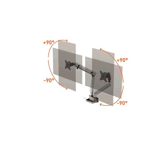 HAGOR HA Tablemount KB Dual monitor mount 15-27 - iPon