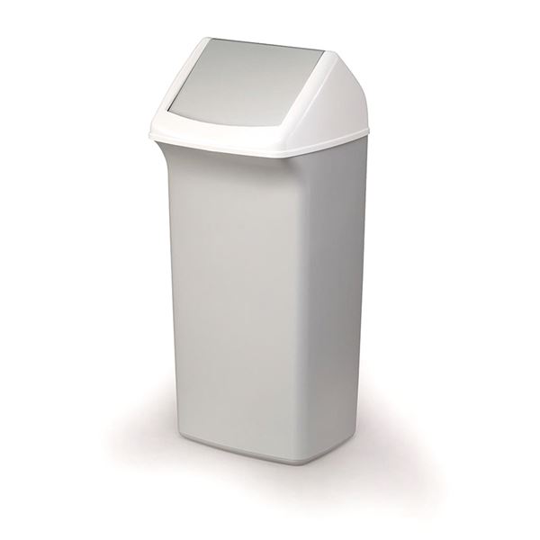 Bidone quadrato 40L grigio
