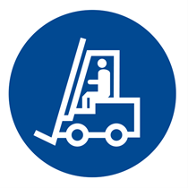 FORK LIFT TRUCK OBLIGATION SIGN