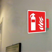 CARTELLO IN ALLUMINIO ESTINTORE ANTINCENDIO 