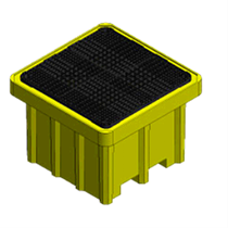 POLYETHYLENE TANK FOR IBC, SIZE cm 135x135x97 h 1050 lt