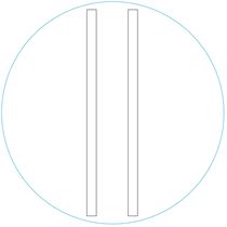 GOBO DOPPIA LINEA BIANCA 