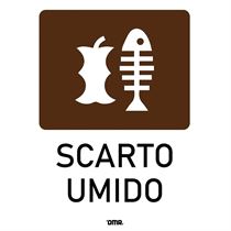 PVC Adhesive Label  “ORGANIC WASTE”