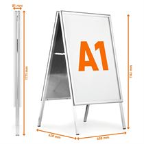 FOLDABLE DOUBLE-SIDED OUTDOOR A-BOARD