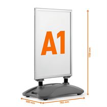 HEAVY BASE DOUBLE-SIDED OUTDOOR A-BOARD
